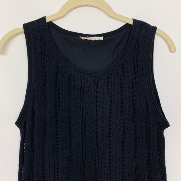 Trina Turk Marcela Pointelle Sweater Black‎ Dress - Picture 4 of 10